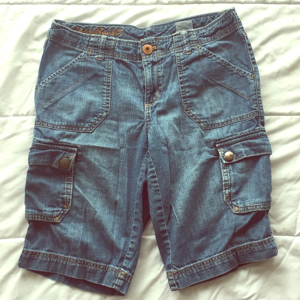 Eddie Bauer jean shorts.